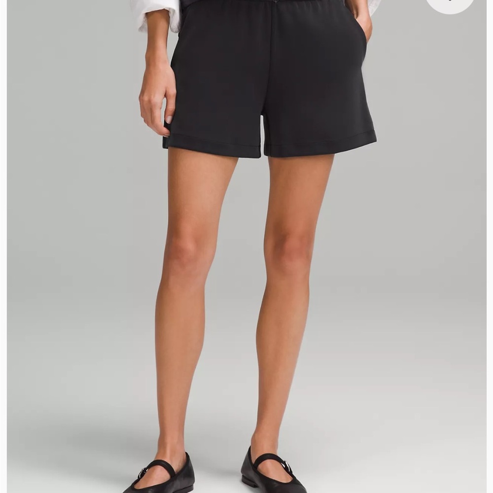 Lululemon Athletica Washed Black 4” Softstreme High-Rise Short